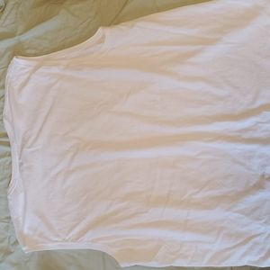 Plain white no sleevs tank top extra large